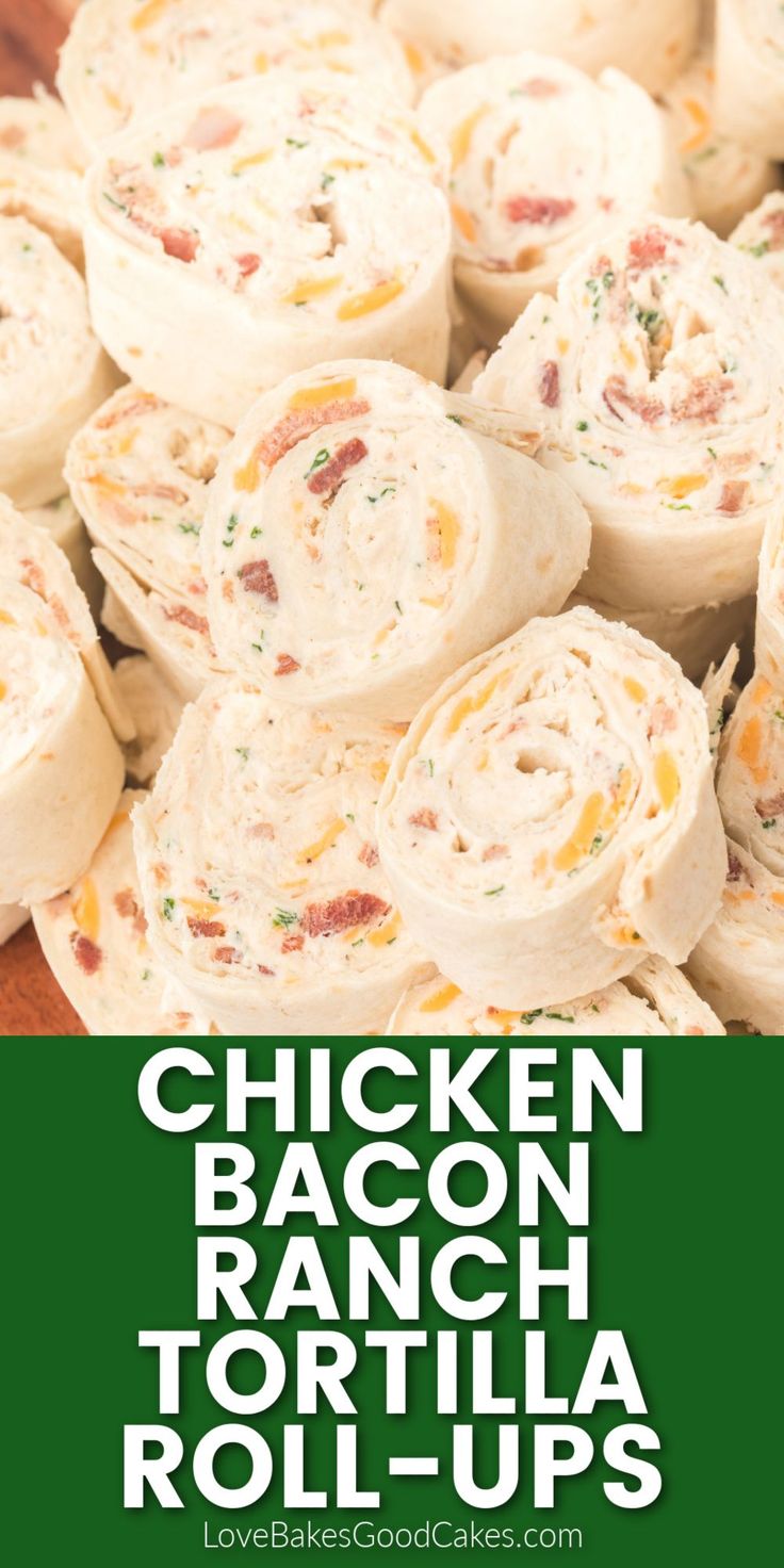 Chicken Bacon Ranch Tortilla Roll-Ups Canned Chicken Tortilla Roll Up, Easy Lunch Roll Ups, Chicken Bacon Ranch Tortilla Rollups, Chicken Tortilla Pinwheels Roll Ups, Chicken Bacon Tortilla Wraps, Low Carb Chicken Bacon Ranch Pinwheels, Tortilla Roll Ups Chicken, Tortilla Wrap Appetizers Roll Ups, Tortilla Roll Ups Recipes