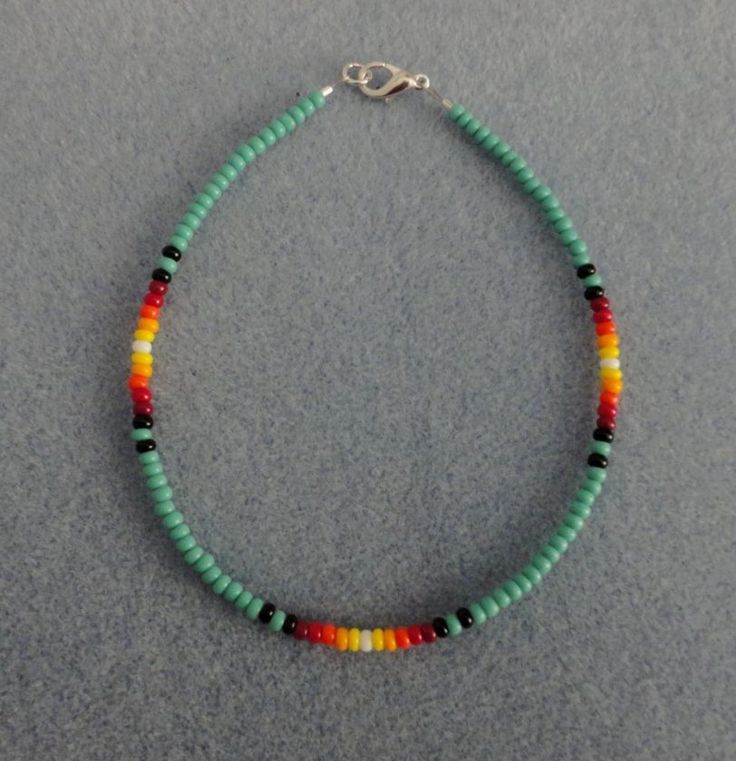 Turquoise Sunburst Anklet, Ankle Bracelet Native Made Beaded Headbands, Ankle Bracelets Diy, Diy Collier, Beaded Necklace Diy, Beaded Bracelet Patterns, Native American Beading, Beaded Anklets, Beaded Jewelry Patterns, Seed Bead Jewelry