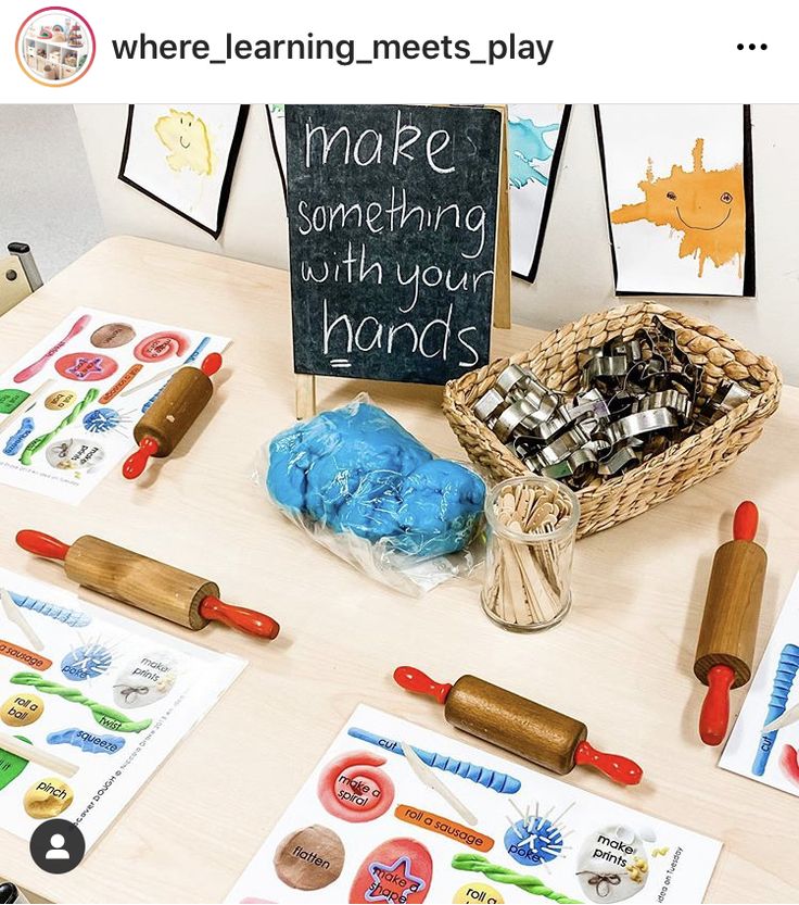 a table topped with lots of different types of crafting supplies and crafts on top of it