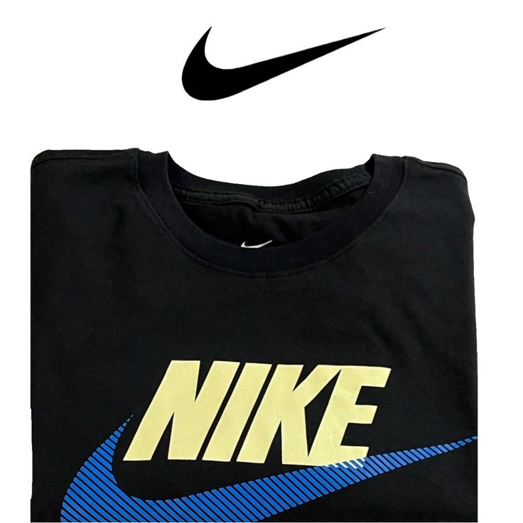 Nike Standard Graphic T-Shirt Basic Yet Bold, The Nike Sportswear Alt Brand Mark Tee Shows Your Love For A Premium Sportswear Brand That’s Been Getting It Done Since 1964. The Striped Nike Swoosh Design Switches Up Your Look And Provides A Fresh Update On A Classic Tee. Nike Flawlessly Elevates Basic Styles And Consistently Provides Apparel Pieces That Are Both Functional And Fashionable. Standard, Regular Fit. Printed Graphics. Material: 100% Cotton. Nike Black Athleisure T-shirt, Nike Sporty Top With Logo, Sporty Nike Top With Logo, Nike Cotton Top With Logo, Nike Cotton Tops With Logo, Nike Black T-shirt With Letter Print, Black Nike T-shirt With Letter Print, Sports Crew Neck Top With Logo, Sports Tops With Logo And Crew Neck