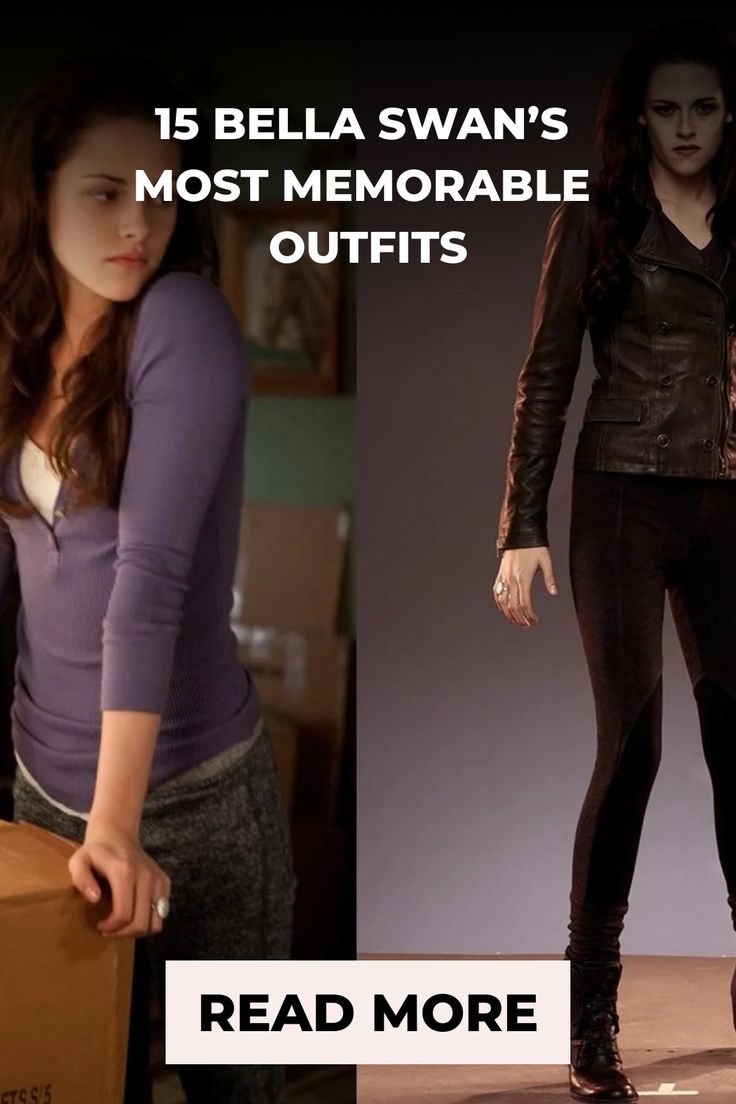 Collage of Bella Swan's outfits from the Twilight series, left in casual attire and right in a leather jacket. Twilight Diy Costume, Twilight Movie Outfits, Bella And Edward Costume, Twilight Movie Marathon Ideas, Twilight Costume Ideas, Bella Twilight Costume, Bella Swan Halloween Costume, Bella Swan Makeup Tutorial, Bella Cullen Outfits