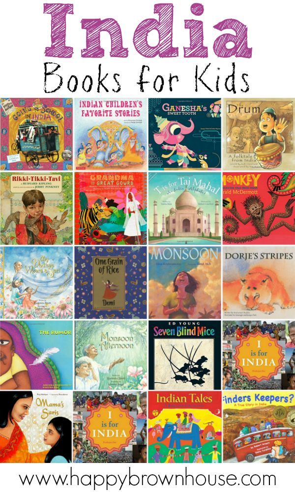 india books for kids with text overlay