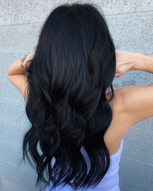 Dark Hair Dye, Hair Levels, Skin Tone Hair Color, Rambut Brunette, Dark Brunette Hair, Jet Black Hair, Black Hair Color, Makijaż Smokey Eye, Winter Hair Color