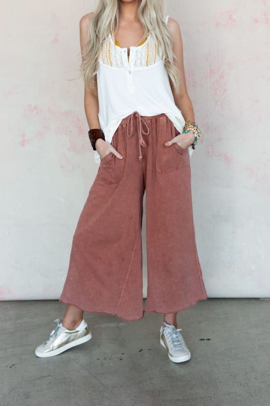 Relaxing Robin Wide Leg Pant - New Navy | Three Bird Nest Three Bird Nest, Fresh Fashion, Cute Pants, Red Beans, Wide Leg Pant, Bird Nest, Beautiful Outfits, Effortless Style, French Terry