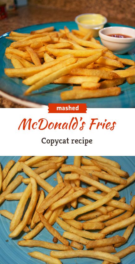 this is an image of mcdonald's fries copycat recipe