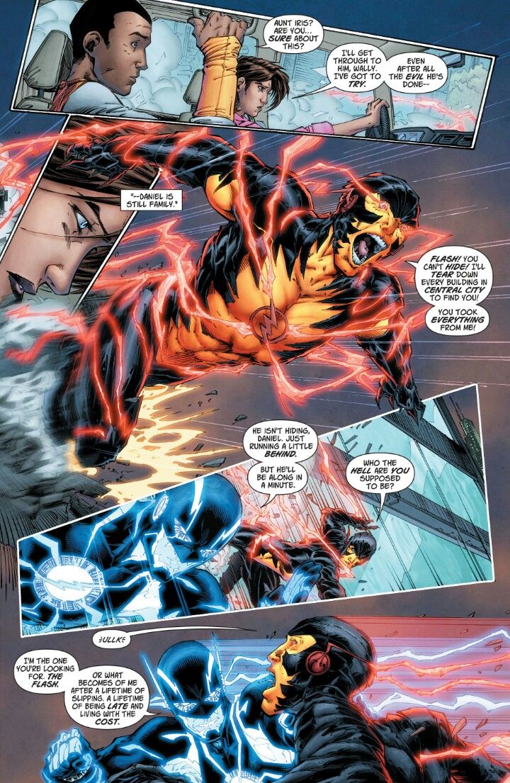 a comic page with an image of wolverine and the flash