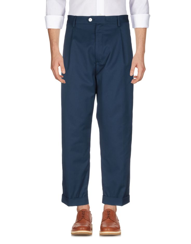 twill, no appliqués, mid rise, regular fit, tapered leg, button, zip, multipockets, cuffed hems, basic solid color , Color: Dark blue , Size: 30 Tapered Straight-leg Pants With Patch Pockets, Tapered Straight Pants With Patch Pockets, Straight Leg Cotton Bottoms With Button Cuffs, Cotton Straight Leg Bottoms With Button Cuffs, Ankle-length Cotton Pants With Button Closure, Cotton Ankle-length Pants With Button Closure, Relaxed Fit Trousers With Button Cuffs, High-waisted Cotton Bottoms With Button Cuffs, Cotton Pants With Button Cuffs