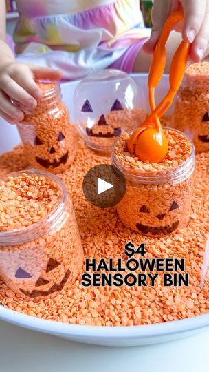 Cslp 2025, Halloween Sensory Activities, Halloween Sensory Play, Halloween Sensory Bin, Fall Sensory Bin, Fall Sensory, Activity Sensory, Kids Exercise, Halloween Sensory