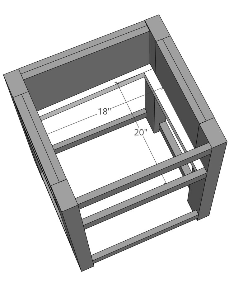 the measurements for an end table that is made out of wood and has two drawers