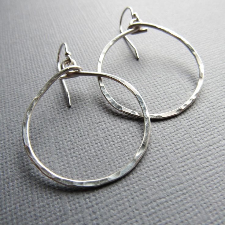 Silver Hammered Small Hoop Jewelry, Hammered Dangle Hoop Earrings, Adjustable Hammered Dangle Hoop Earrings, Small Hoop Hammered Silver Earrings, Modern Small Hoop Hammered Earrings, Small Hoop Hammered Sterling Silver Jewelry, Small Hammered Hoop Earrings, Modern Hammered Small Hoop Earrings, Hammered Sterling Silver Small Hoop Jewelry