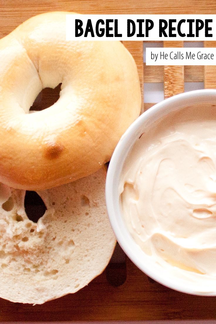 the bagel dip recipe is ready to be eaten