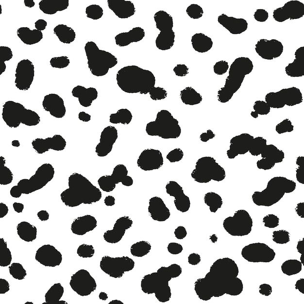 black and white spotted animal print pattern