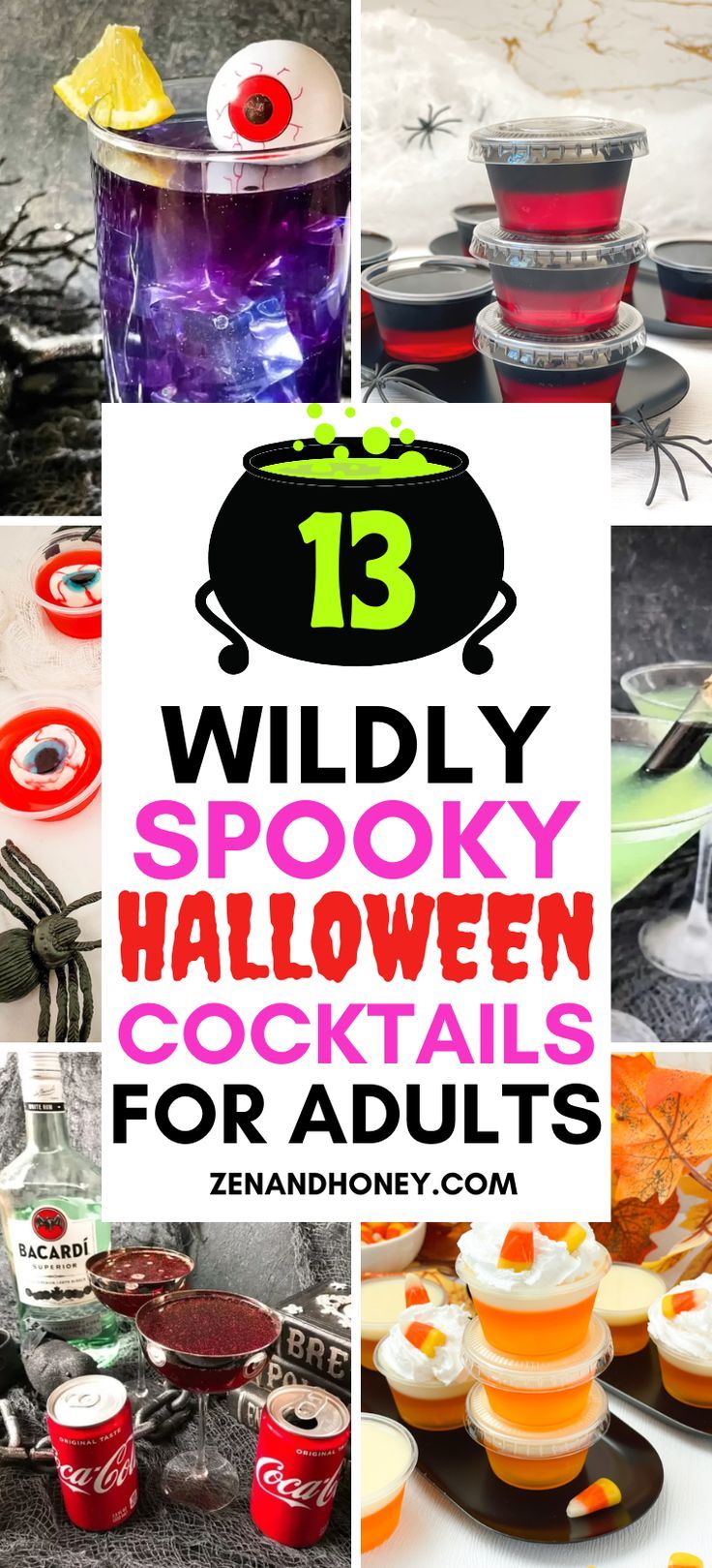 Halloween is just ahead of us and it's time to think about what to serve for the party. Here are 13 wildly spooky and fun, easy Halloween drinks for adults only! Halloween Drinks For Adults, Halloween Party Drinks Alcohol, Halloween Alcohol, Spooky Cocktails, Halloween Themed Drinks, Halloween Shots, Halloween Party Drinks, Halloween Punch, Halloween Party Food