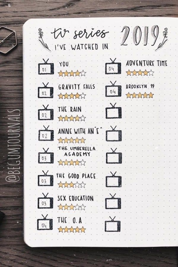 Tv Show Tracker, Show Tracker, Crazy Laura, Tracker Ideas, Bullet Planner, Best Tv, Bullet Journal, Tv