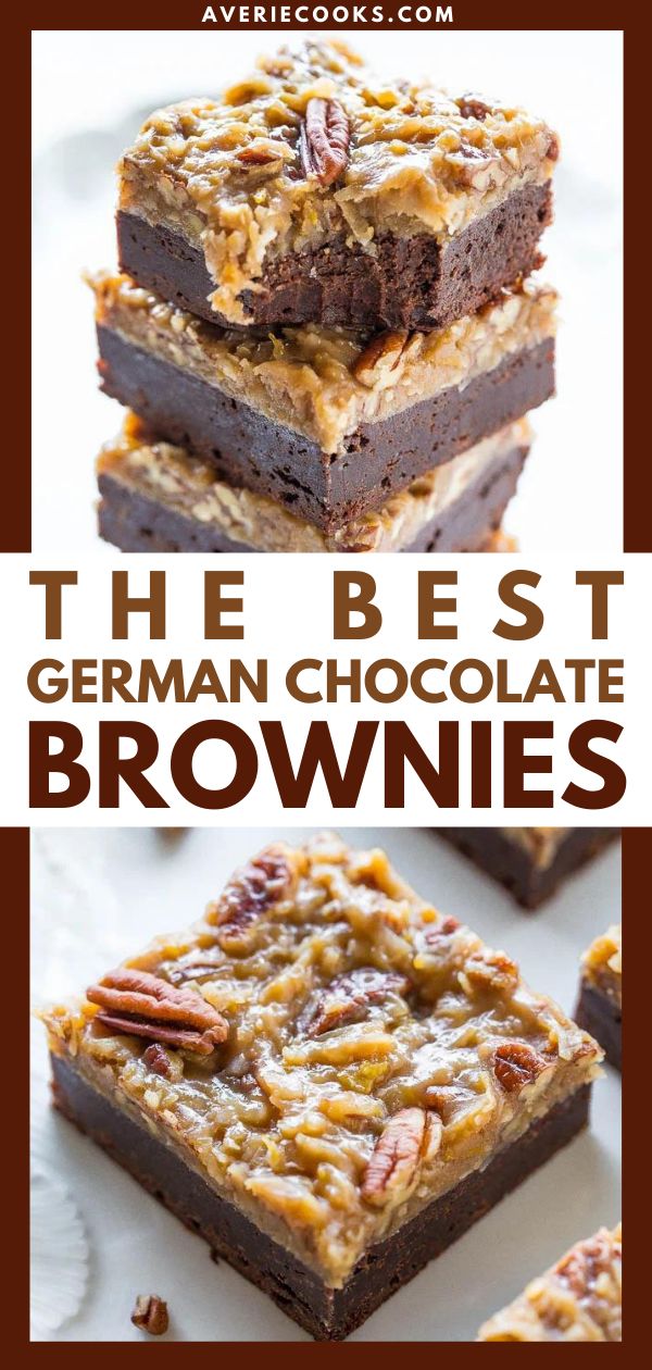 the best german chocolate brownies