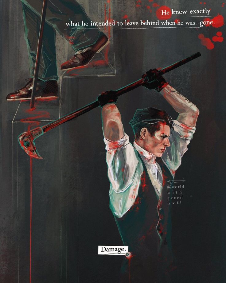 a painting of a man holding two swords over his head with the caption, what he intended to leave behind when he was gone