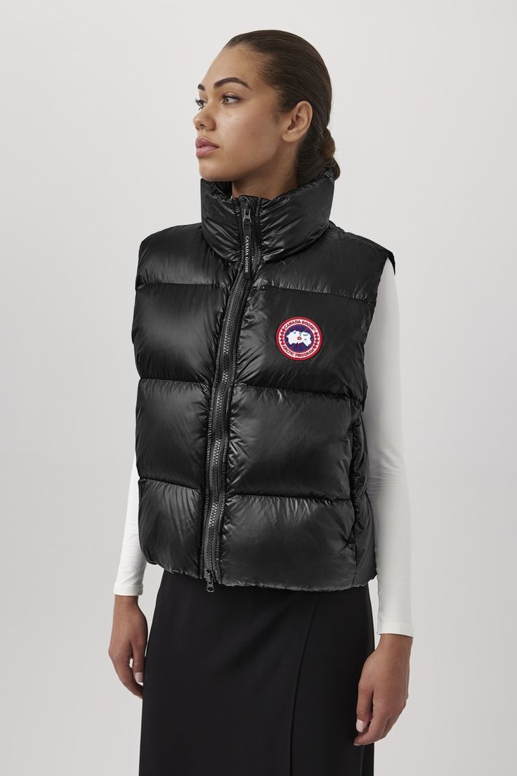 Cypress Puffer Vest | Canada Goose Canada Goose Vest, Canada Goose Women, Shiny Fabric, Outerwear Vest, Down Vest, Duck Down, Puffer Vest, Staple Pieces, Ski Jacket