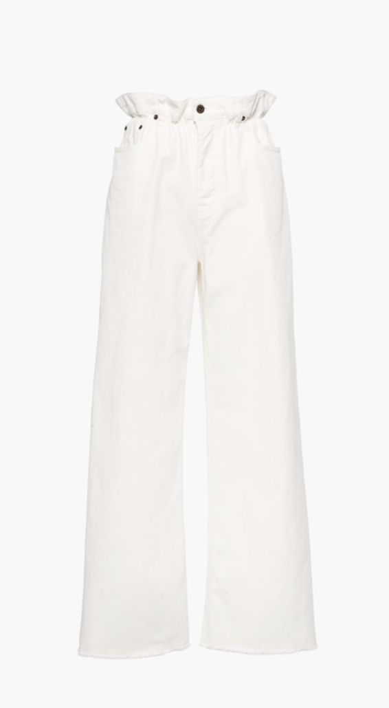 Cream Jeans, Shirt Graphics, Jeans White, Spring 2024, Wide Leg Denim, High Waisted Denim, High Jeans, Cream White, Wide Leg Jeans