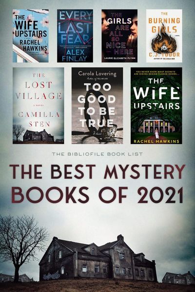 the best mystery books of 2011 are on display in front of an old, abandoned house