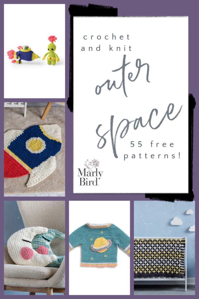 crochet and knit outer space 55 free patterns