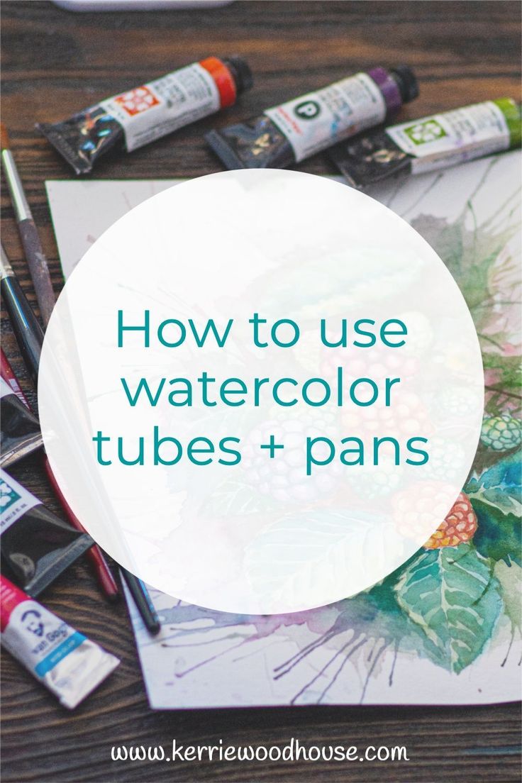 how to use watercolor tubes and pans