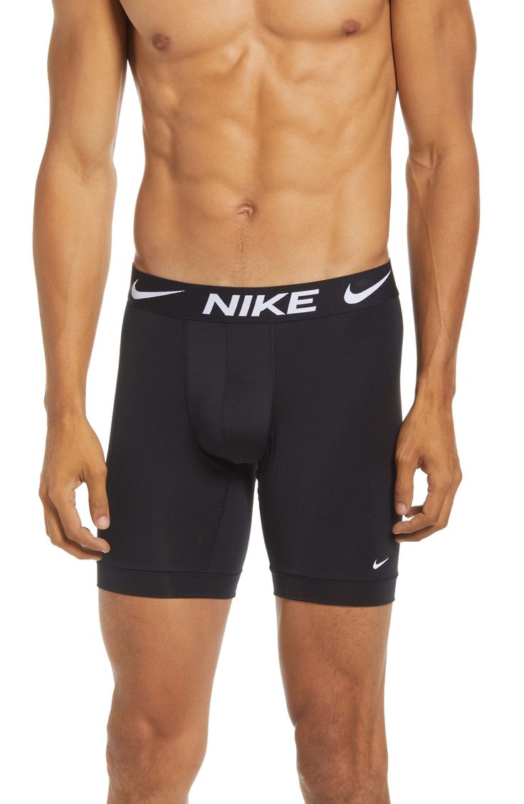 A soft, stretchy cotton blend brings 24-hour comfort to a three-pack of boxer briefs constructed with a classic longer length and essential front support. Pack of three boxer briefs No fly 92% cotton, 8% elastane Machine wash, tumble dry Imported Men's Clothing Functional Black Multi-pack Boxer Briefs, Nike Fitted Boxer Briefs For Training, Functional Black Boxer Briefs Multi-pack, Nike Training Boxer Briefs Multi-pack, Nike Multi-pack Boxer Briefs For Training, Nike Multi-pack Boxer Briefs For Gym, Nike Stretch Training Boxer Briefs, Nike Training Multi-pack Boxer Briefs, Compressive Black Boxer Briefs With Light Support