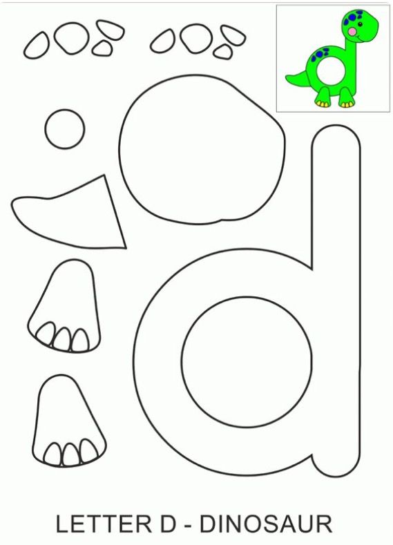 the letter b is for dinosaur coloring page