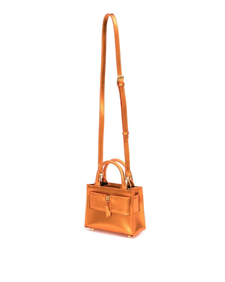 Kuei Bag Cognac Evening Shoulder Bag, Tan Satchel With Double Handle, Evening Bags With Detachable Strap In Cognac, Gold Leather Shoulder Bag With Top Carry Handle, Crossbody Flap Bag For Shopping, Luxury Evening Tote Bag With Adjustable Strap, Cognac Crossbody Flap Bag With Detachable Handle, Cognac Evening Bags With Detachable Strap, Cognac Shoulder Bag For Evening