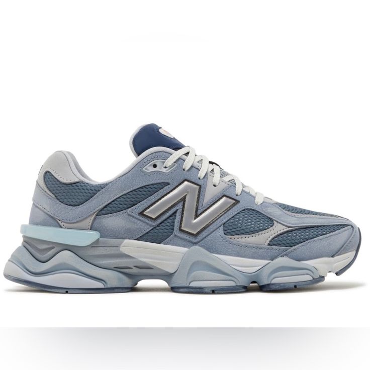 The New Balance 90/60 "Moon Daze" Is A Special Colorway Of The Lifestyle Sneaker With A Pre-Distressed Finish. The Highly Anticipated 'Grey Day 2023' Collection, Showcases A Refreshing And Cool Color Palette On The Lifestyle Runner. Standout Details Include A Touch Of Metallic Flair With A Silver 'N' Logo On The Lateral Side Of The Shoe And A Unique Jeweled Nb 9060 Tag On The Tongue, Reminiscent Of The Iconic 991 Model. The Upper Appears In An Icy Bluish-Grey Hue With A Combination Of Breathable Basket New Balance, 70s Converse, New Balance 992, Nike X Travis Scott, Grey New Balance, New Balance 9060, Converse Run Star Hike, Low Air Jordan 1, Converse Run Star