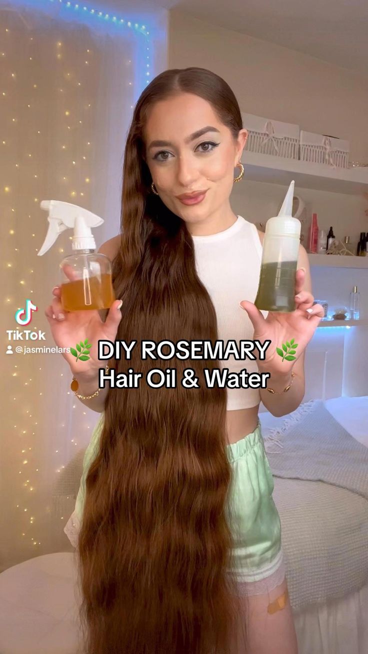 Diy Rosemary Oil, Hair Growth Oil Recipe, Hair Oil Recipe, Rosemary Hair Growth, Quick Hair Growth, Healthy Hair Routine, Washing Your Hair, Rosemary Oil For Hair, Easy Hairstyles For Thick Hair