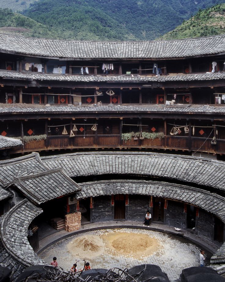 an aerial view of the inside of a building