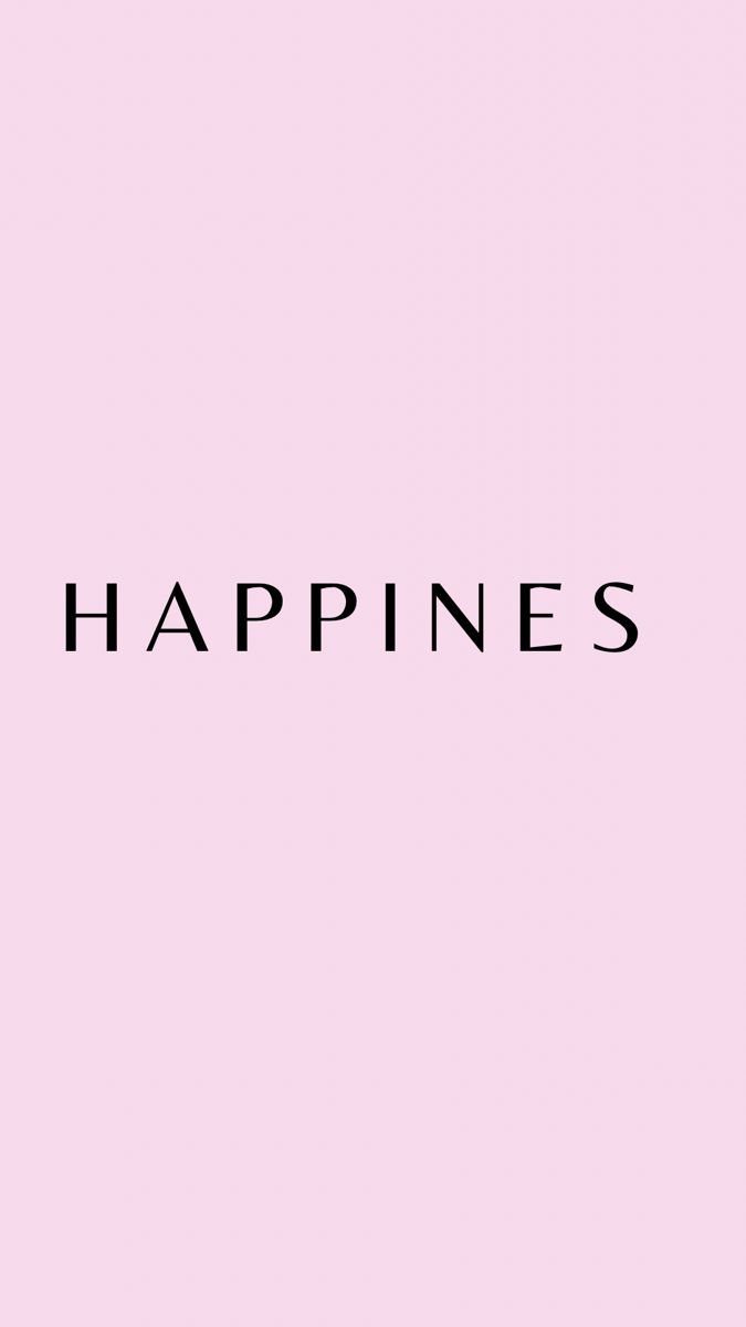 a pink background with the words happiness on it