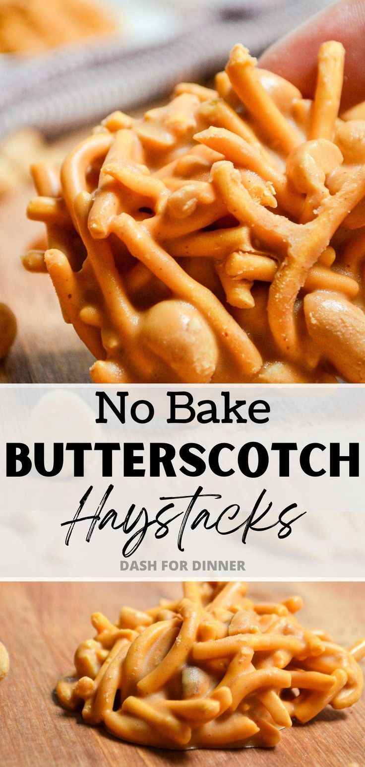 no bake butterscotch treats are so easy to make and they're delicious