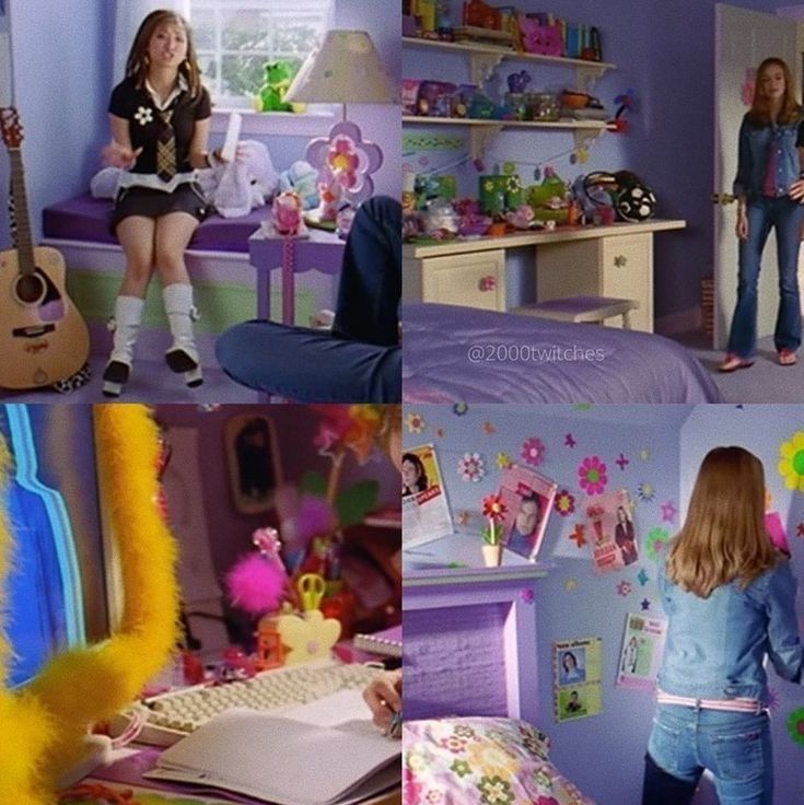 the girls are playing in their room together