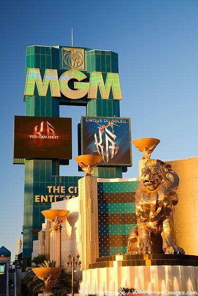 the mgm hotel and casino in las vegas, nv is one of the most recognizable hotels in the world