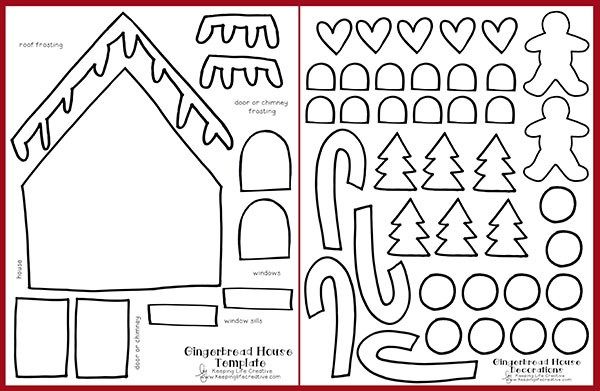 the paper house is cut out and ready to be colored