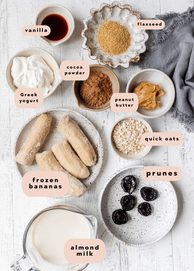 the ingredients to make an almond milk donut recipe