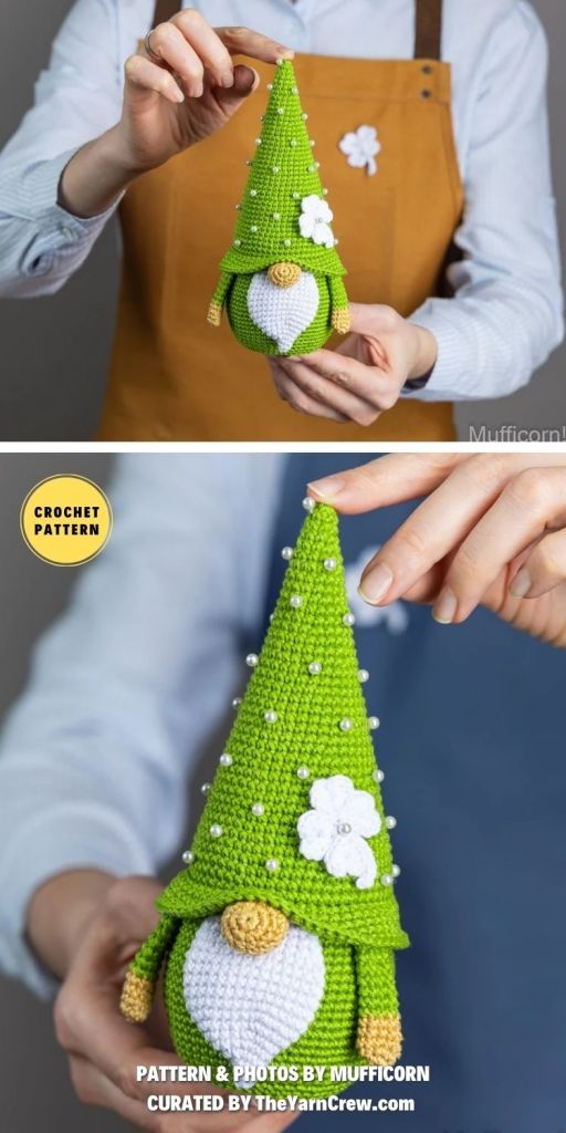 the crochet christmas tree is made with yarn