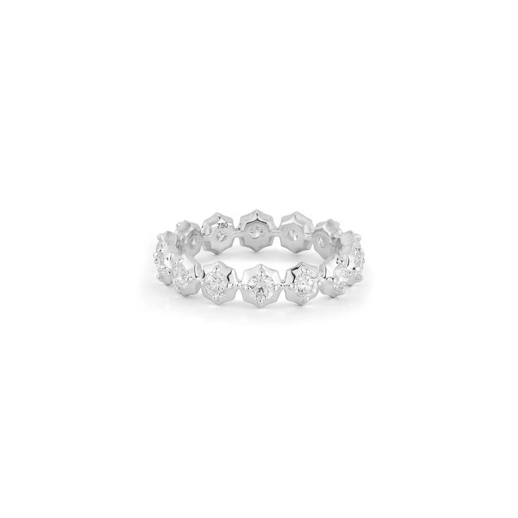 Sophisticate Eternity Band – Jade Trau Diamond Color Scale, Crescent Earrings, Bespoke Engagement Ring, Heart Necklace Diamond, Marquise Cut Diamond, Heart Shaped Diamond, Stone Studs, Station Necklace, Thumb Rings