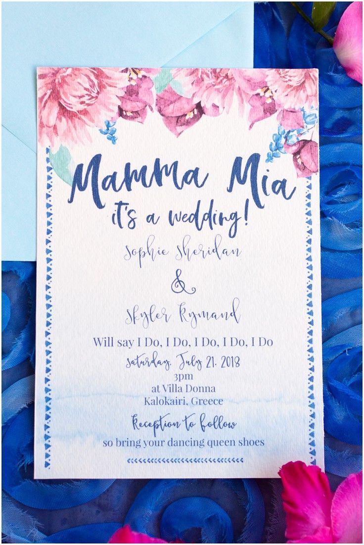 an image of a wedding card with flowers on it