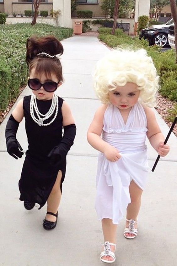 21 Halloween Costumes for Sisters - Finding Mandee Audrey And Marilyn, Best Toddler Costumes, Costumes For Sisters, Halloween Costumes For Sisters, Cute Toddler Costumes, Unique Toddler Halloween Costumes, Sister Halloween Costumes, Diy Fantasia