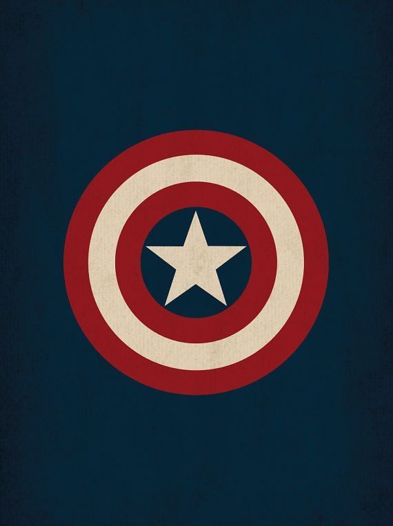 the captain's shield logo is shown on a dark blue background with white stars