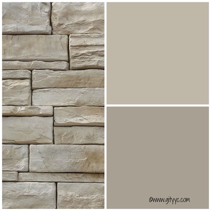 a stone wall with two different shades of gray and white, the same color as it appears