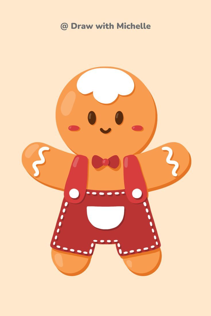 a ginger with red overalls and a bow tie is standing in front of an orange background