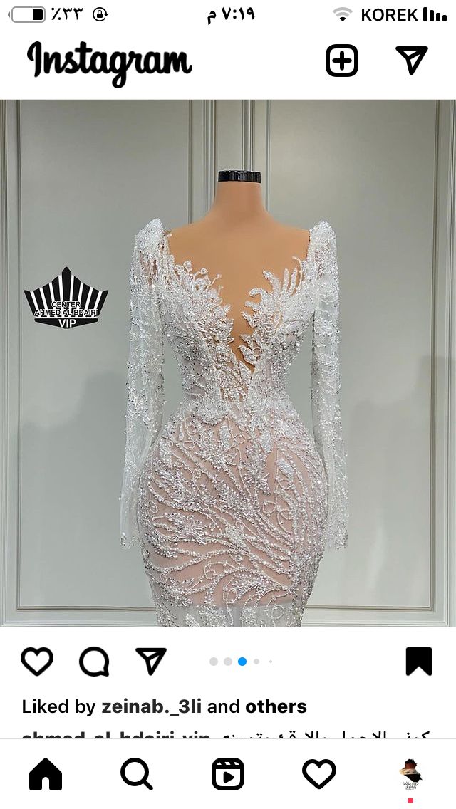 the back of a wedding dress with long sleeves and sheer - cut lace on it