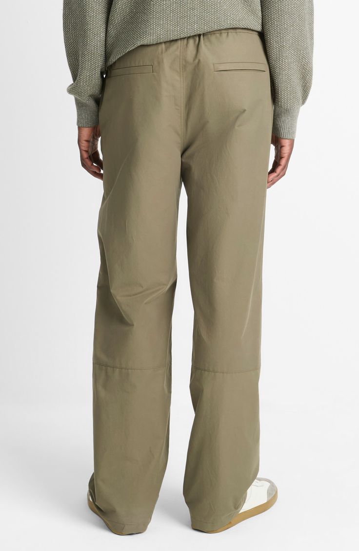 This reinterpretation of early-'80s parachute pants are defined by a roomy, relaxed fit and cut from a nylon-infused cotton blend that delivers a utilitarian feel along with cool, breathable comfort. Zip fly with hook-and-bar closure Elastic waist Front slant pockets; back welt pockets 64% cotton, 36% nylon Machine wash, tumble dry Imported Welt Pocket, Welt Pockets, Parachute Pants, Elastic Waist, Cotton Blend, Top Brands, Nordstrom, Great Deals, Relaxed Fit