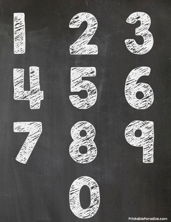 a chalkboard with numbers drawn on it