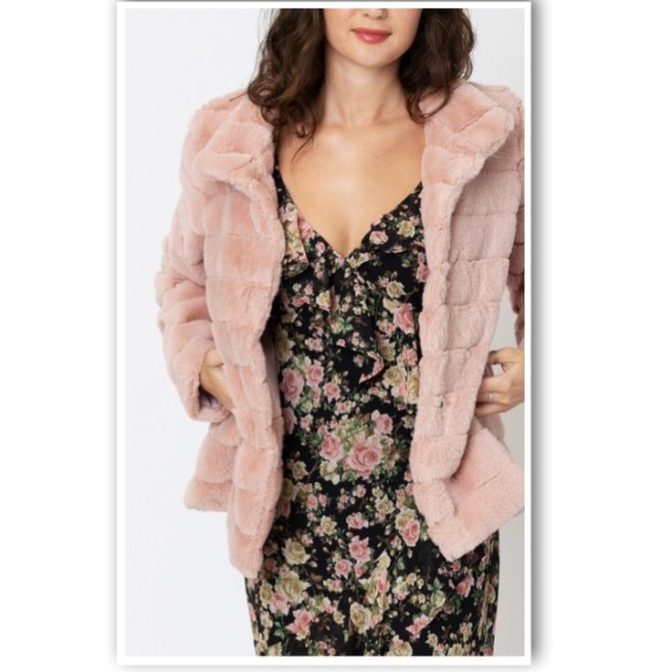 New With Tag. Soft Faux Fur Jacket 100% Polyester. Snap Buttons. So Soft And Cozy. Spring Faux Fur Coat With Faux Fur Trim, Spring Faux Fur Long Sleeve Coat, Trendy Faux Fur Coat For Spring, Trendy Spring Faux Fur Coat, Chic Pink Fur Coat For Spring, Chic Pink Spring Fur Coat, Spring Long Sleeve Fur Coat With Faux Fur Trim, Spring Long Sleeve Faux Fur Coat, Casual Fur Coat With Faux Fur Trim For Spring