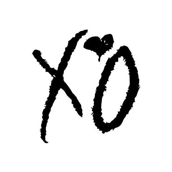 the word xo written in black ink on a white background