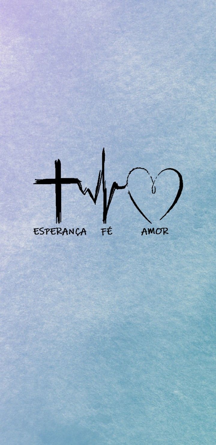 the word hope is written in black on a blue background with a heart and cross